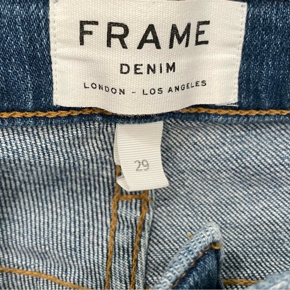 Frame ‘le boy’ straight jeans with zippers Perfect cropped jeans - Picture 5 of 9